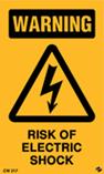 Warning - Risk of Electrical Shock